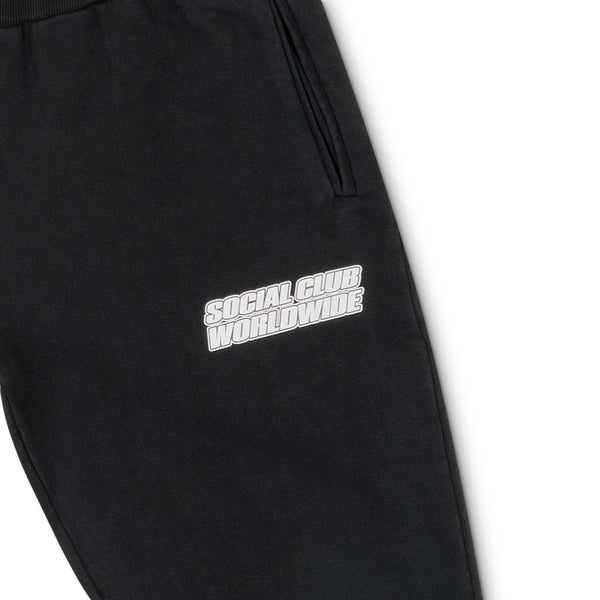Stone Wash Grey Logo Joggers