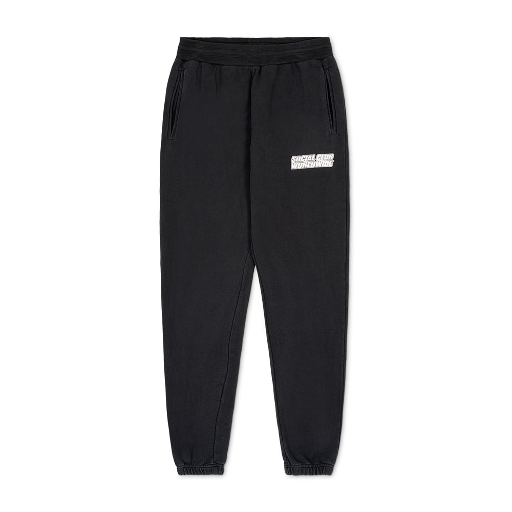 Stone Wash Grey Logo Joggers