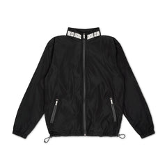 Rubber Logo Nylon Track Jacket