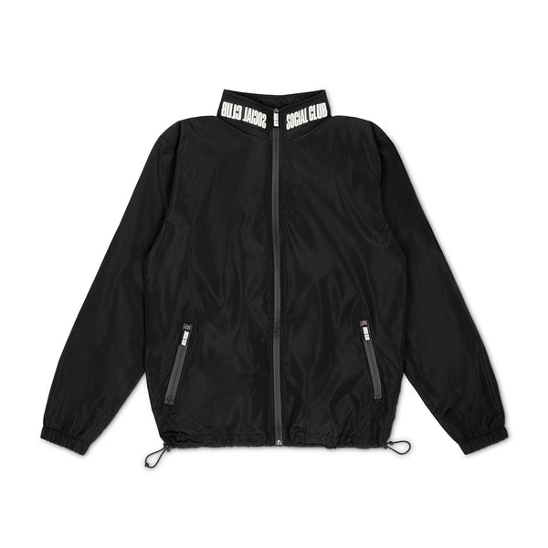 Rubber Logo Nylon Track Jacket
