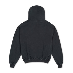 Stone Wash Grey Logo Hoodie