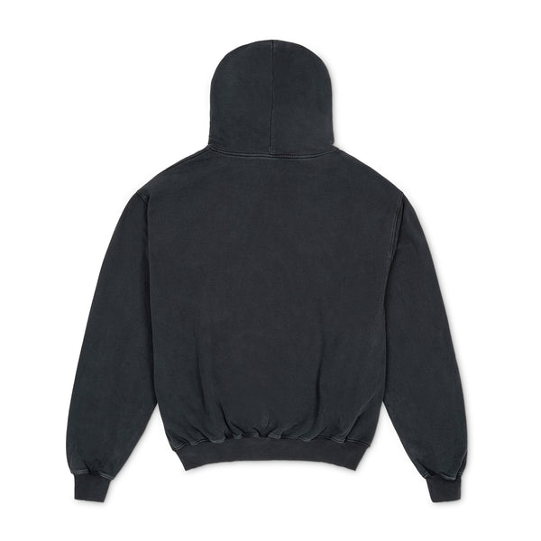 Stone Wash Grey Logo Hoodie