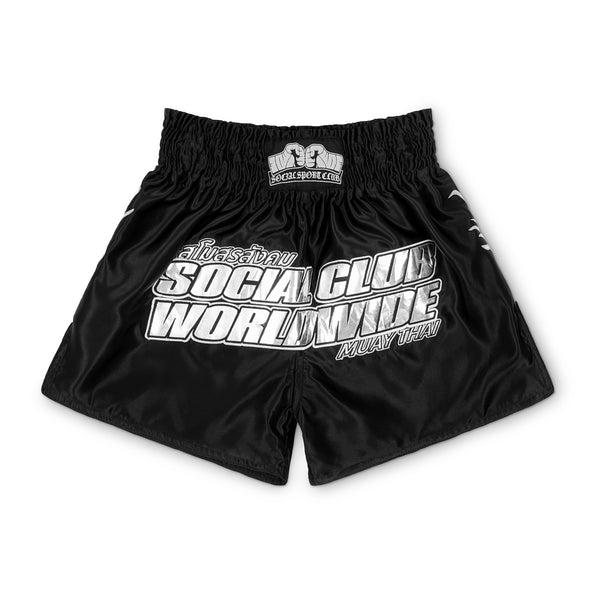 Social 'Silver Sport' Club Muay Thai Shorts