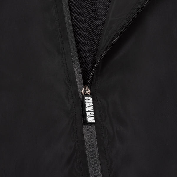Rubber Logo Nylon Track Jacket